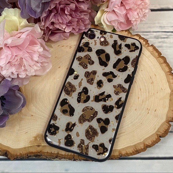Gorgeous Leopard iPhone Case with Glitter - Picture 2 of 10